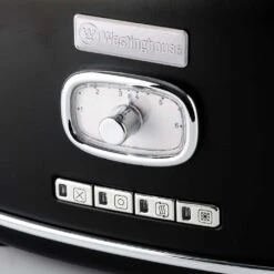 Westinghouse Broodrooster Retro Collections - 2 Sleuven - Liquorice Black - WKTTB857BK -Thuiskeuken WKTTB857BK Retro 2 Slice Toaster 2