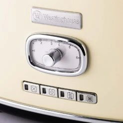 Westinghouse Broodrooster Retro Collections - 2 Sleuven - Vanilla White - WKTTB857WH -Thuiskeuken WKTTB857WH Retro 2 Slice Toaster 2