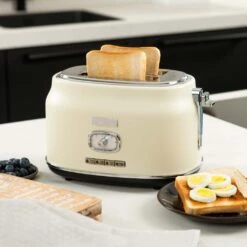 Westinghouse Broodrooster Retro Collections - 2 Sleuven - Vanilla White - WKTTB857WH -Thuiskeuken WKTTB857WH Retro 2 Slice Toaster 7