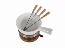 Boska Fondueset - 4 Personen - Wit -Thuiskeuken boska fondue set bianco 4