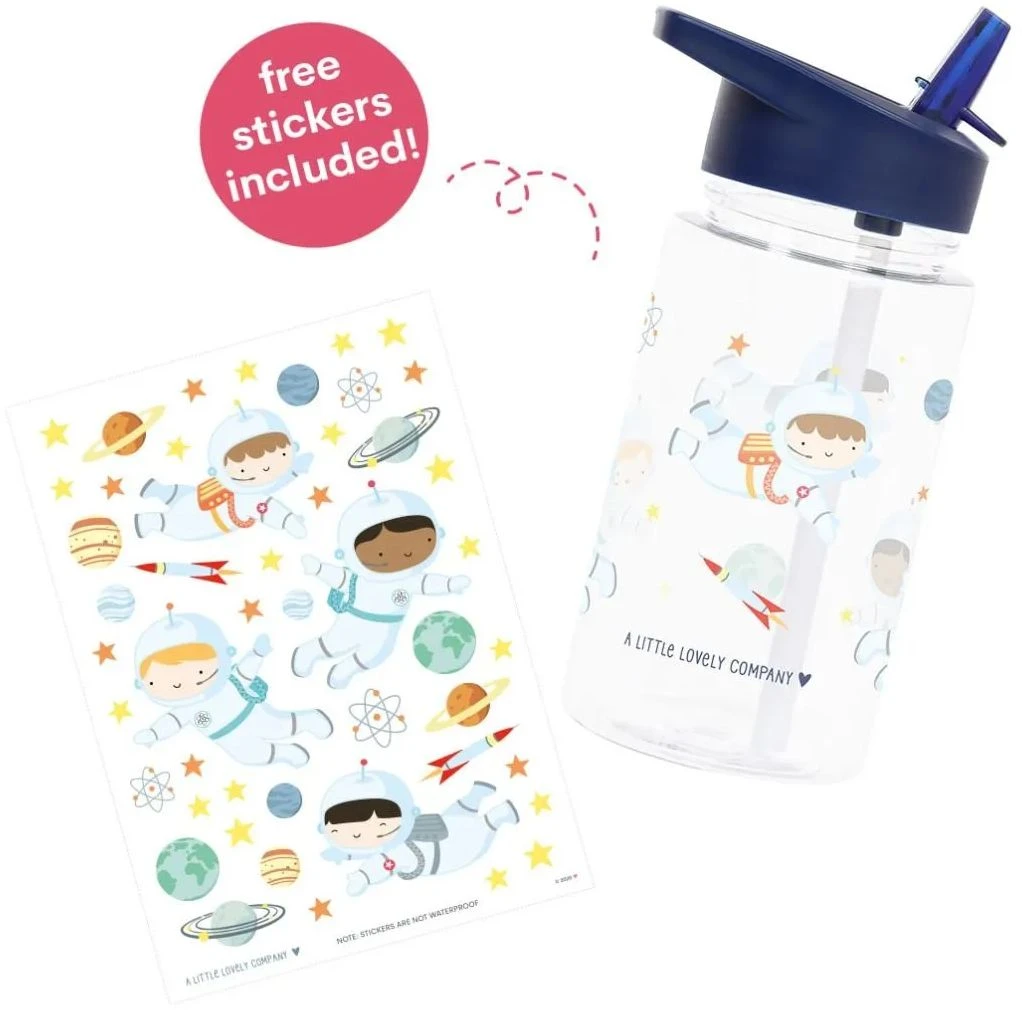 A Little Lovely Company Drinkfles / Waterfles - Astronauten 6 A Little Lovely Company Drinkfles / Waterfles - Astronauten - Afbeelding 4