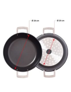 Valira Hapjespan Aire Mediterranean ø 28 Cm - Standaard Anti-aanbaklaag -Thuiskeuken non stick mediterranean casserole aire induction 1