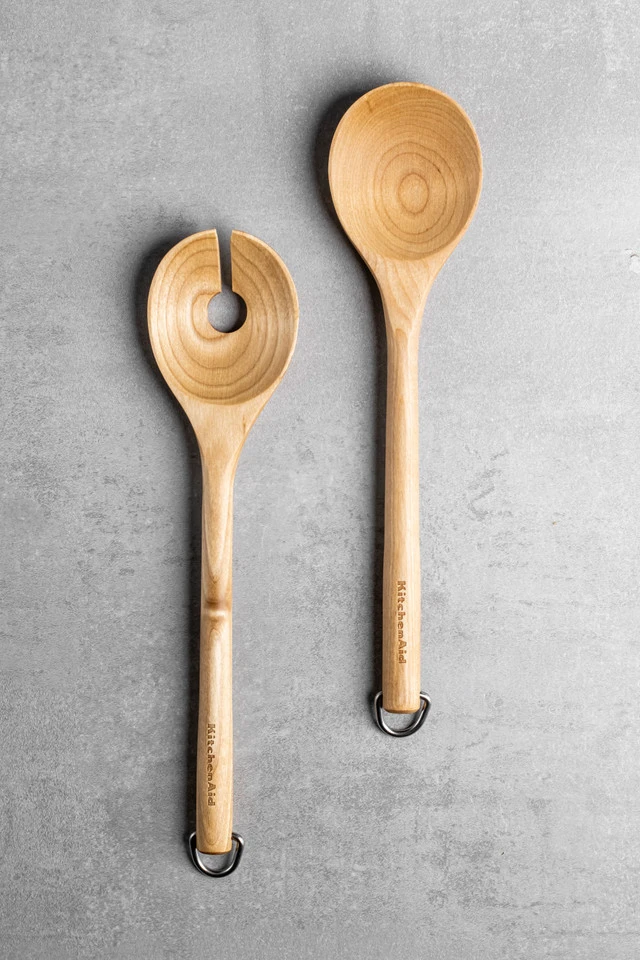 KitchenAid Slabestek Core Berkenhout 2-delig 33 Cm 4 KitchenAid Slabestek Core Berkenhout 2-delig 33 Cm - Afbeelding 2