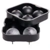 Sareva IJsblokjesvorm - 4 Ronde Ijsbollen - Siliconen - Easy Release - Herbruikbaar -Thuiskeuken product 1 4