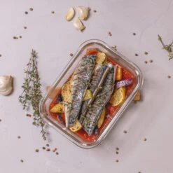 Sareva Glazen Vershoudbakje Cook & Fresh - Rechthoek - 4-delig -Thuiskeuken product 24 1