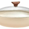 Sambonet Hapjespan Rock 'n' Rose - Creme - ø 28 Cm / 3.6 Liter - Standaard Anti-aanbaklaag
