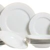 Studio Tavola Serviesset Wit / Goud - 18-delig / 6 Personen -Thuiskeuken set 18delig 1 4 1