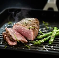 Valira Grillpan Aire Met Handgrepen - 34 X 25 Cm - Standaard Anti-aanbaklaag -Thuiskeuken valiragrillpan28x283 4