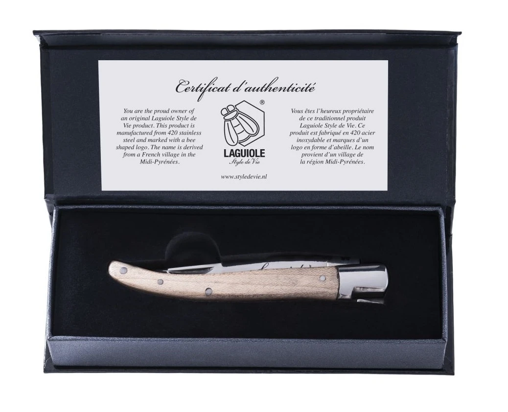 Laguiole Style De Vie Zakmes Esdoornhout 4 Laguiole Style De Vie Zakmes Esdoornhout - Afbeelding 2