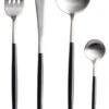 Jay Hill Bestekset - RVS / Zwart - 4-delig -Thuiskeuken zilver 1